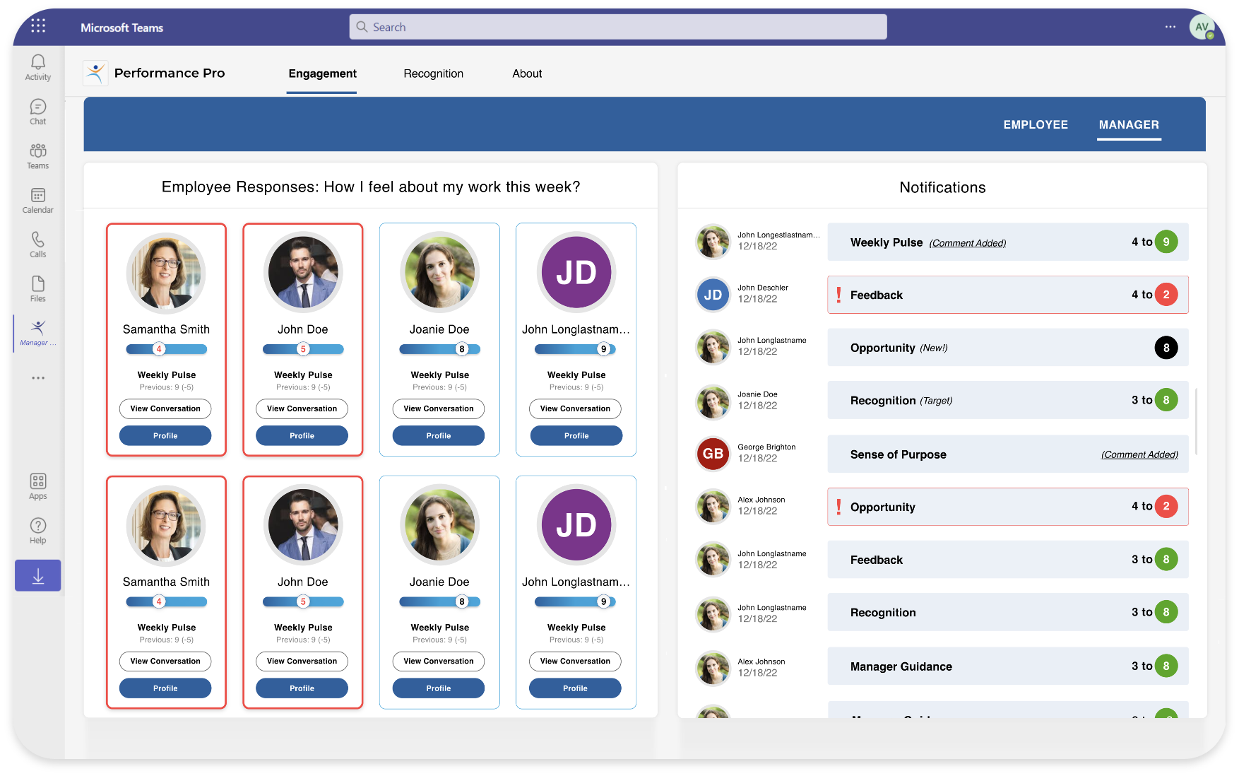 Performance Pro MS Teams App